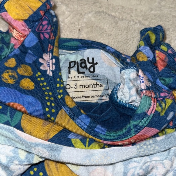 Little Sleepies Folk Floral Twirl Dress with bodysuit - Picture 3 of 3